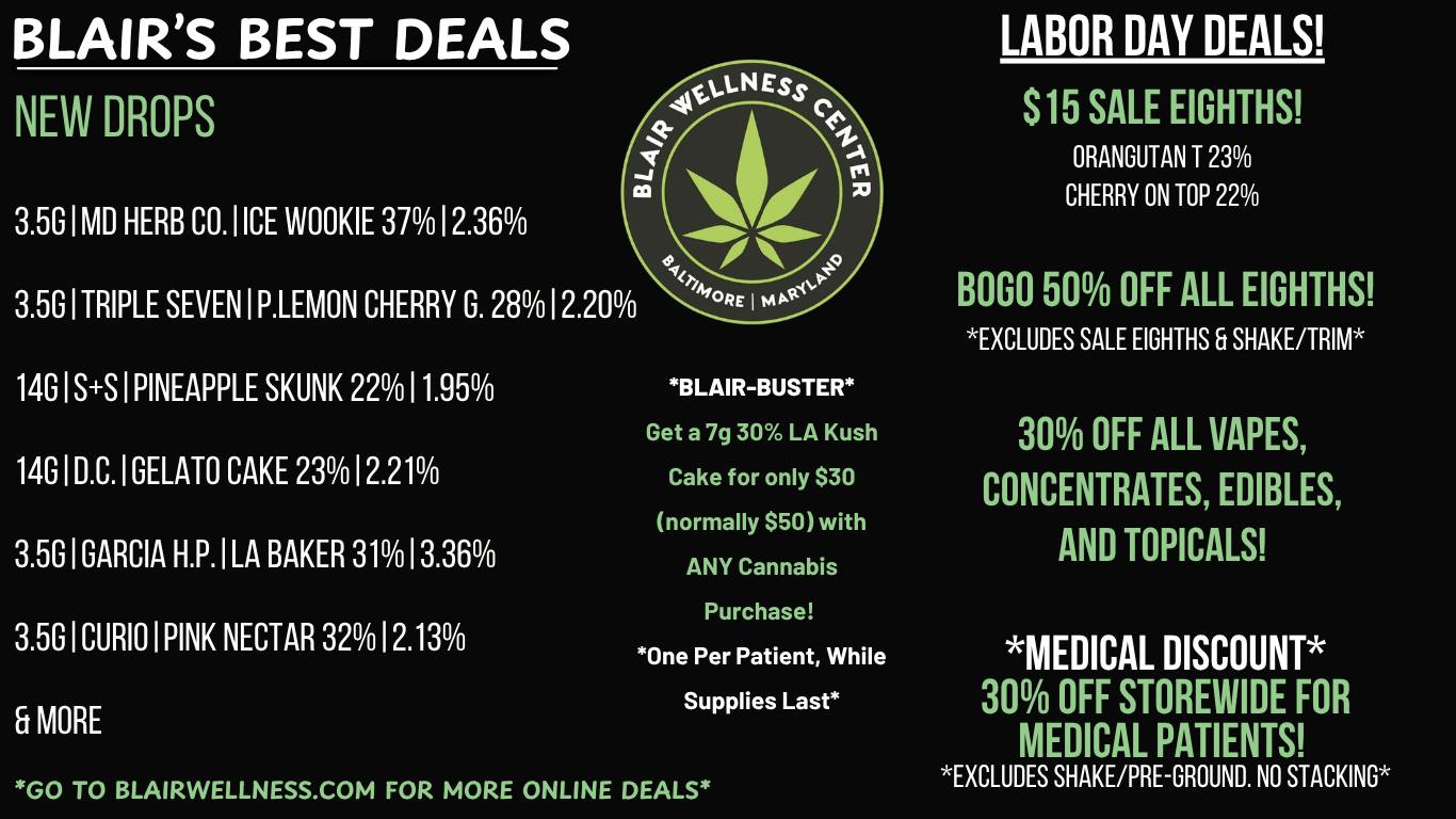 Blair Wellness Center Labor Day DEALS!! Save & Stock Up TODAY!