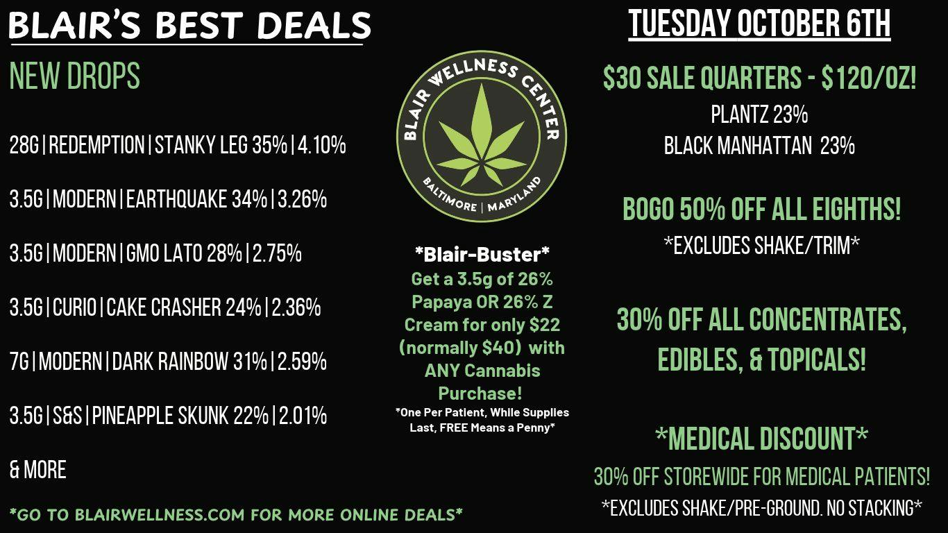 Blair Wellness Center $30 Quarters! BOGO 50% Eighths! 30% OFF + MORE!
