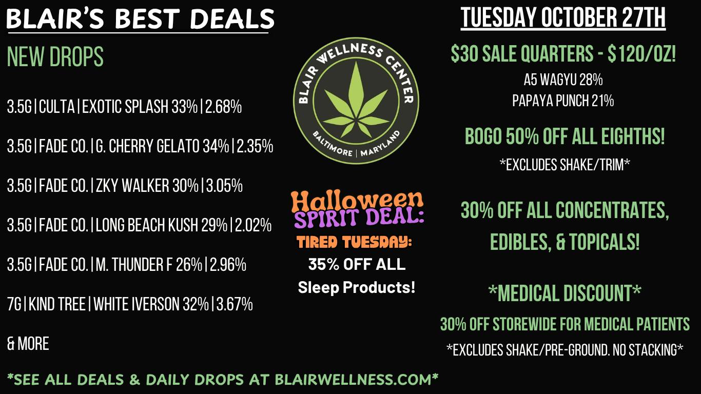 Blair Wellness Center $30 7g's! BOGO 50% 3.5g's! 35% OFF Sleep! + MORE!