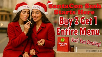 Bay Care Delivery 🎅 SantaCon Shesh Holiday Sale - B2G1 Entire Menu!