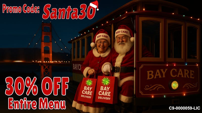 Bay Care Delivery Santa’s SF Sesh Cable Car Express – 30% OFF