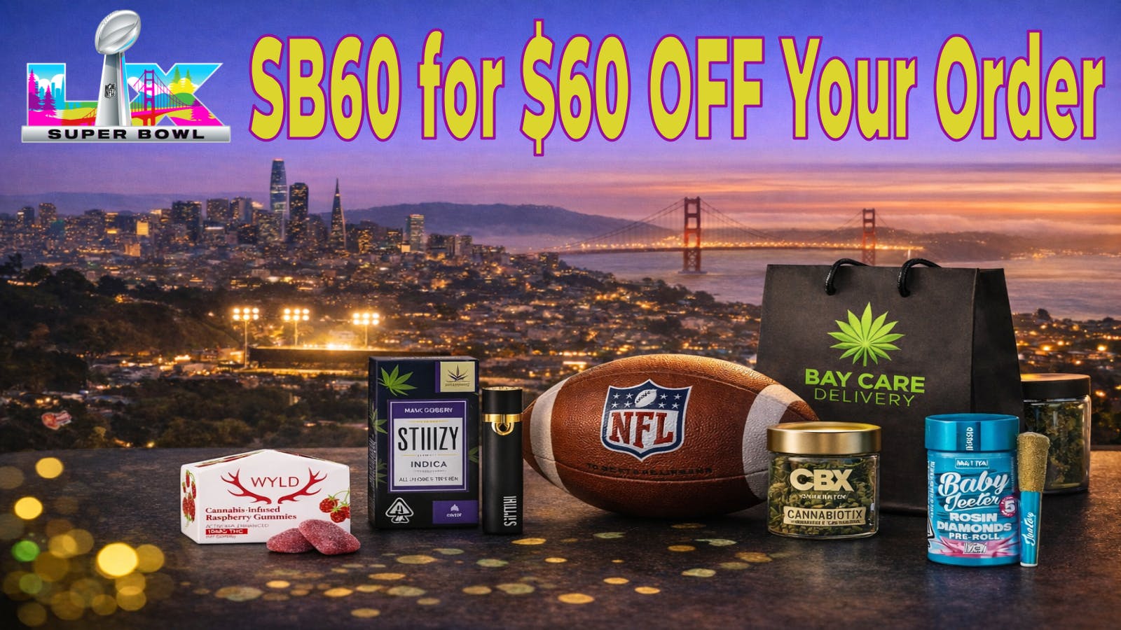 Bay Care Delivery 🌱 Fourth & $60 — Go for it! Super Bowl 60 🏈