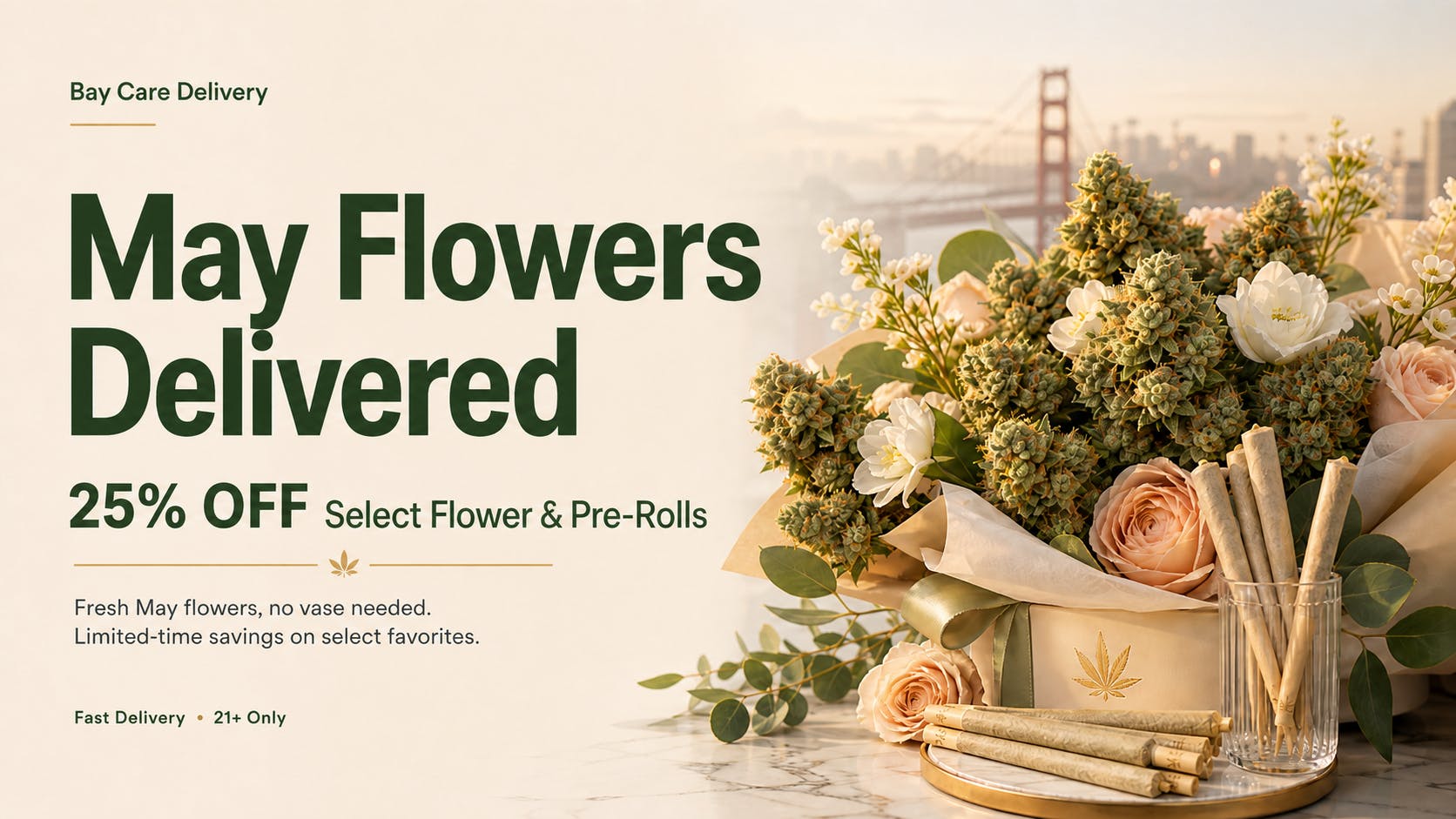 Bay Care Delivery May Flowers Delivered - 25% OFF