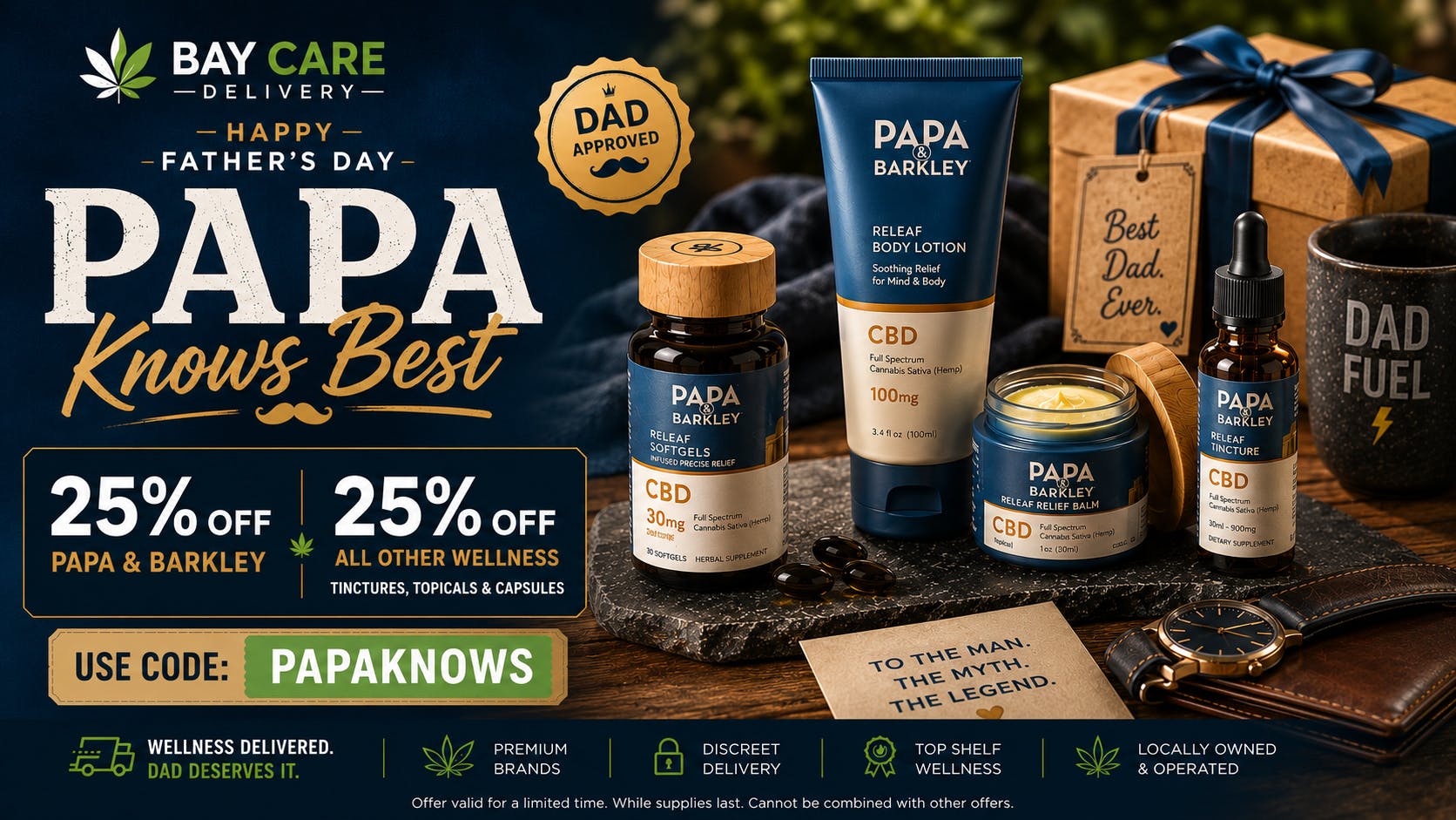 Bay Care Delivery Papa Knows Best: Father’s Day Wellness Picks