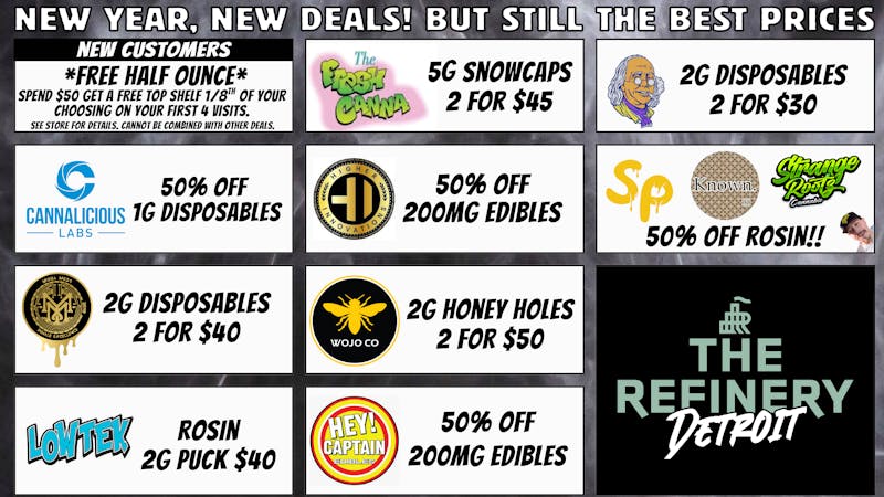 The Refinery Detroit New Year, New Deals Still The Best Everyday Prices