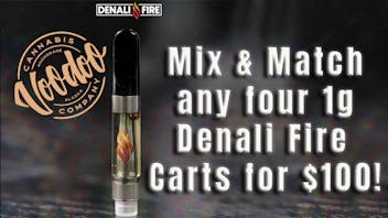 Voodoo Cannabis Company Any 4 mix & match 1g carts for $100!