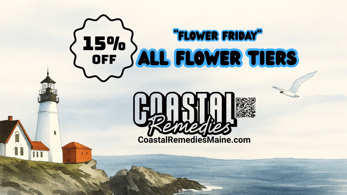 Coastal Remedies 15% ALL FLOWER TIERS ALL DAY LONG!