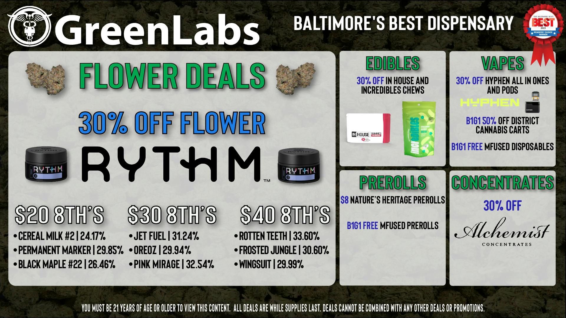 GreenLabs Greenlabs Weekday Deals
