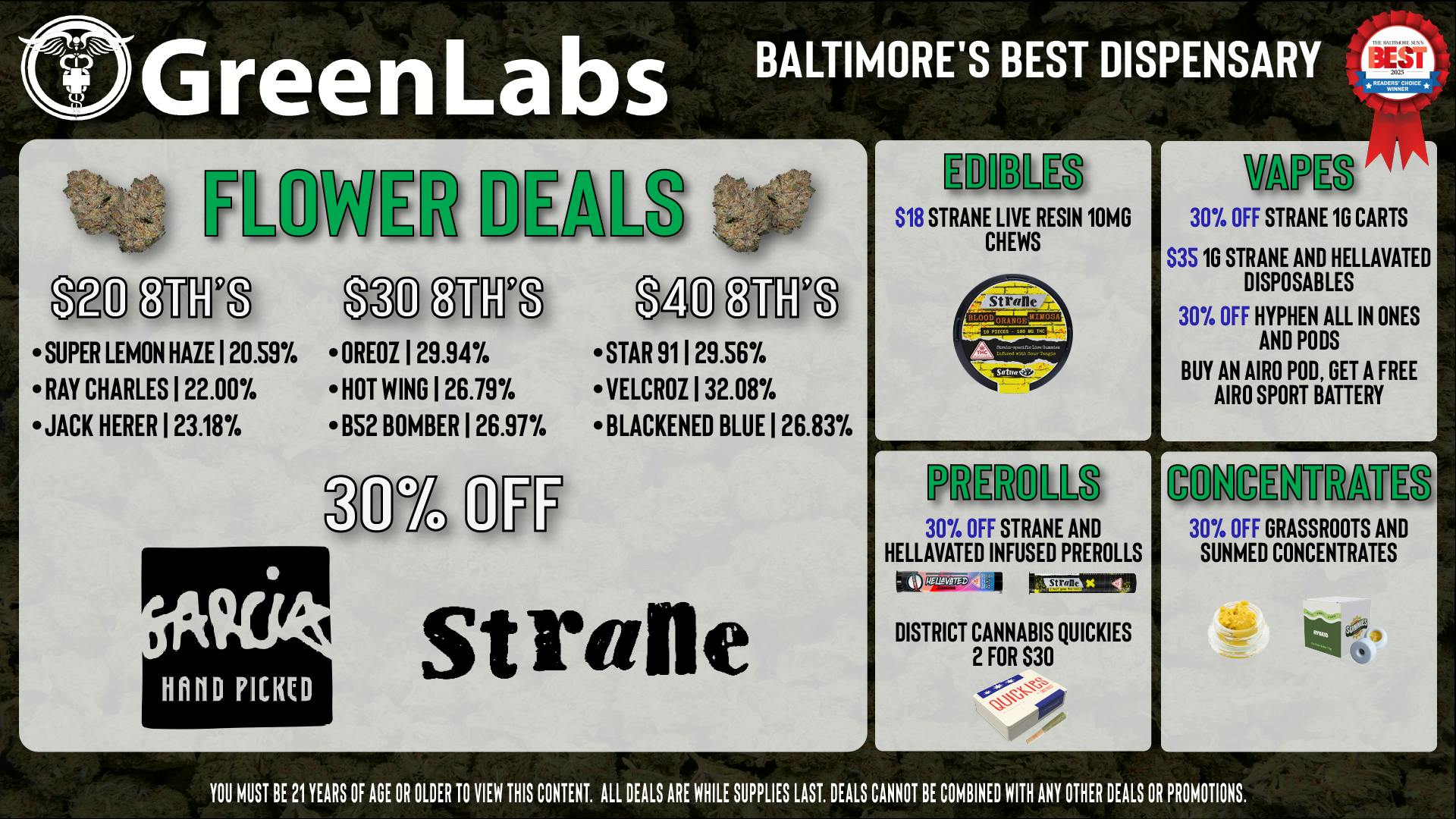 GreenLabs GreenLabs Weekday Deals