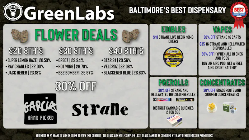 GreenLabs GreenLabs Weekday Deals