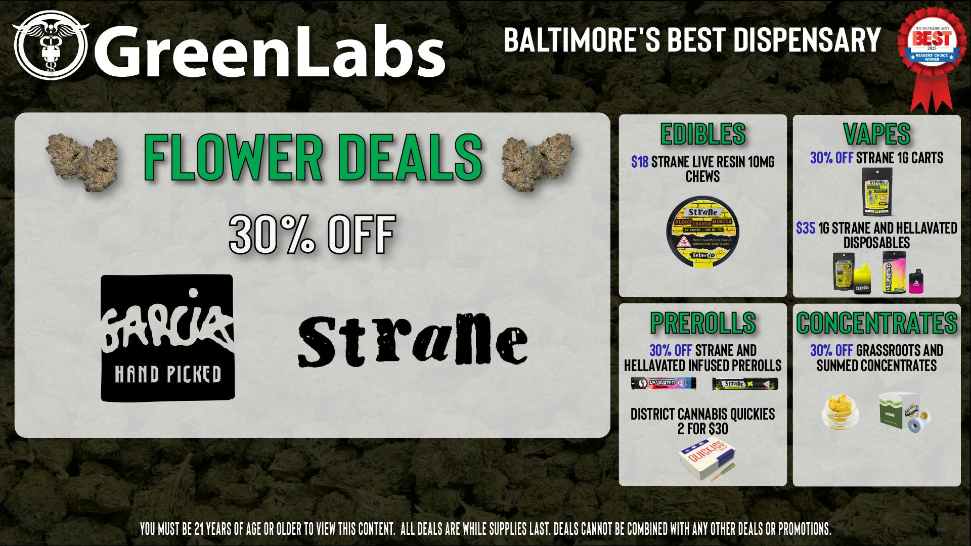 GreenLabs Greenlabs weekday Deals