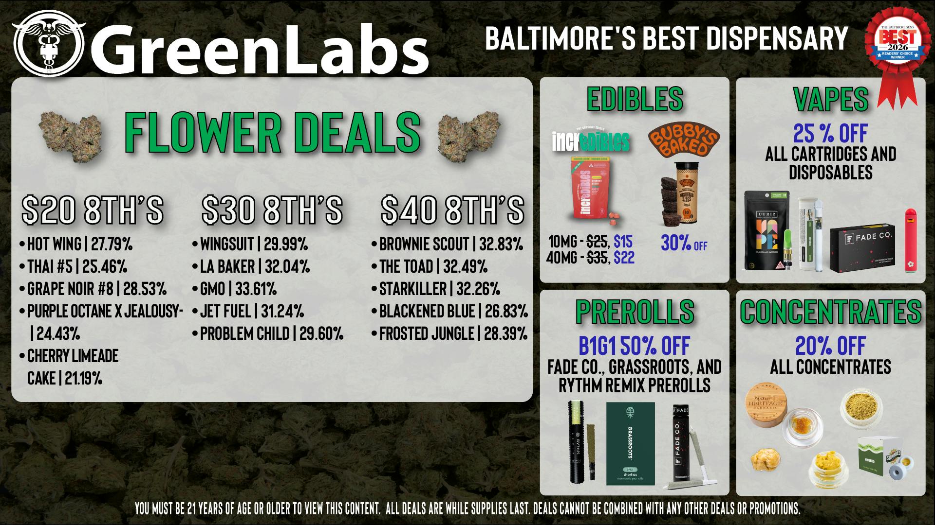 GreenLabs Greenlabs Weekday Deals