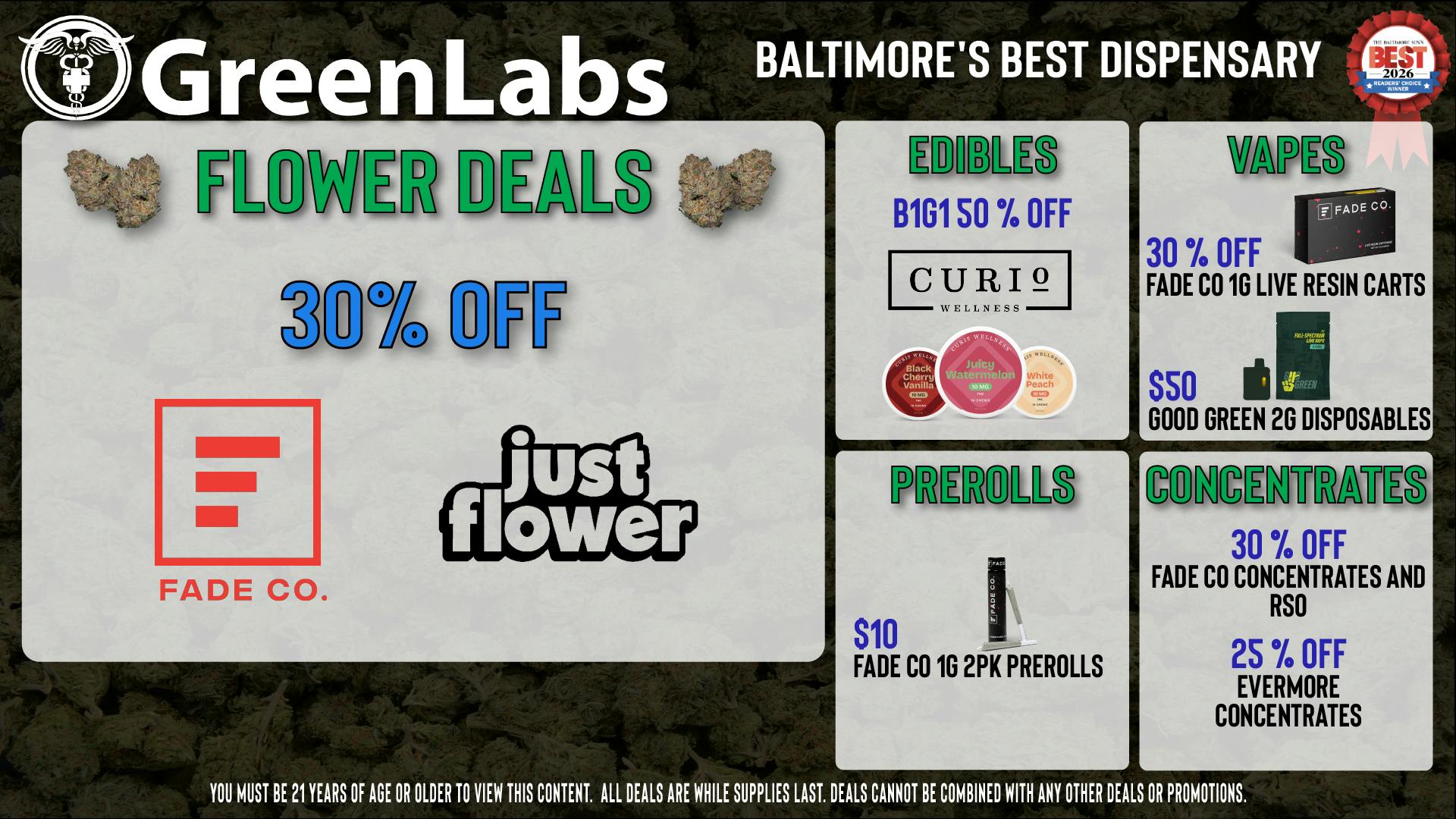 GreenLabs Greenlabs Weekday Deals