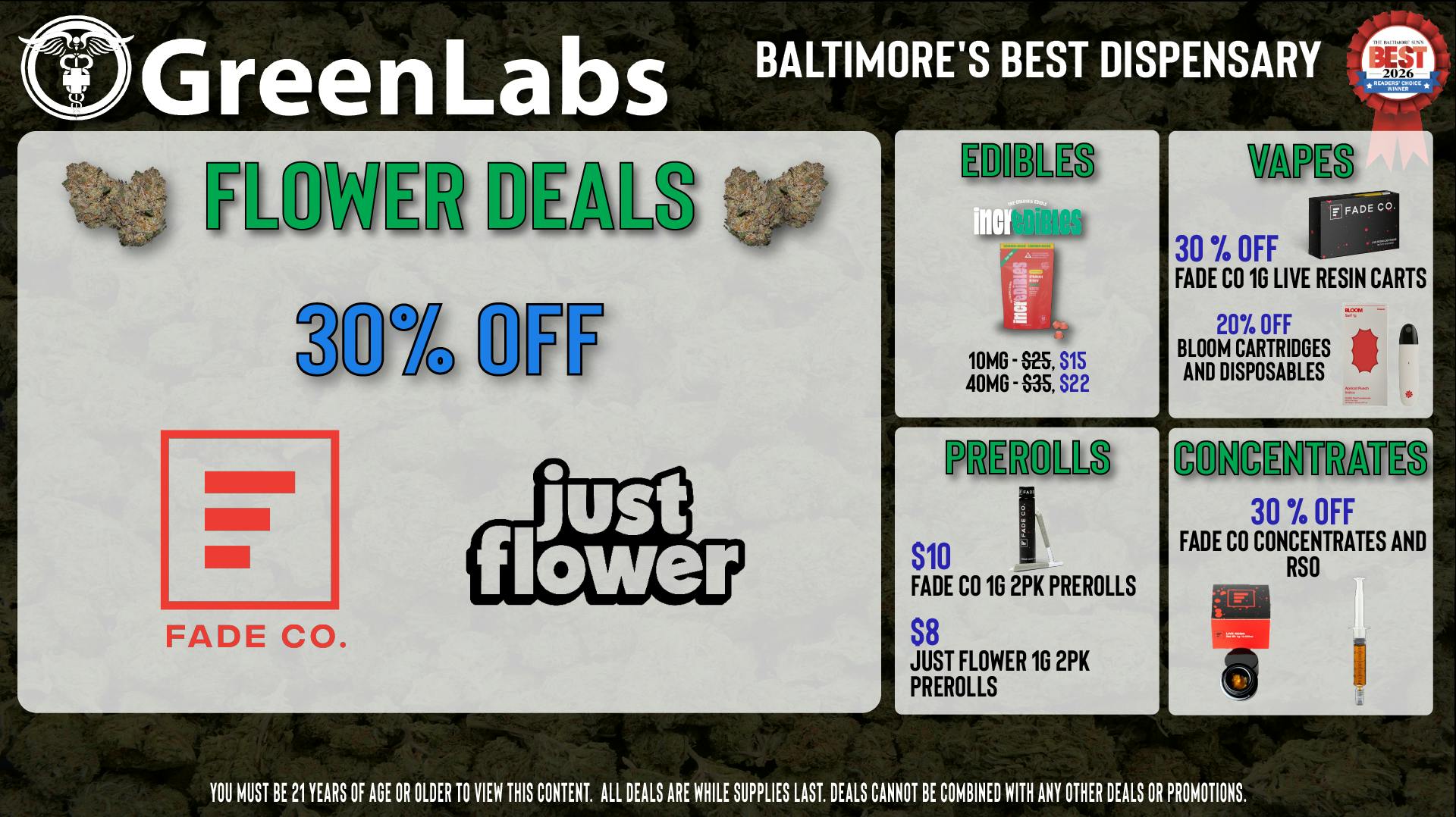 GreenLabs GreenLabs Weekday Deals