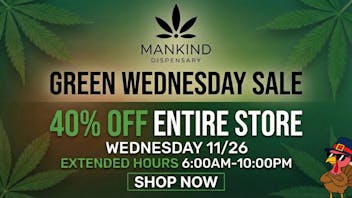 Mankind Delivery GREEN WEDNESDAY - 40% OFF ENTIRE STORE!