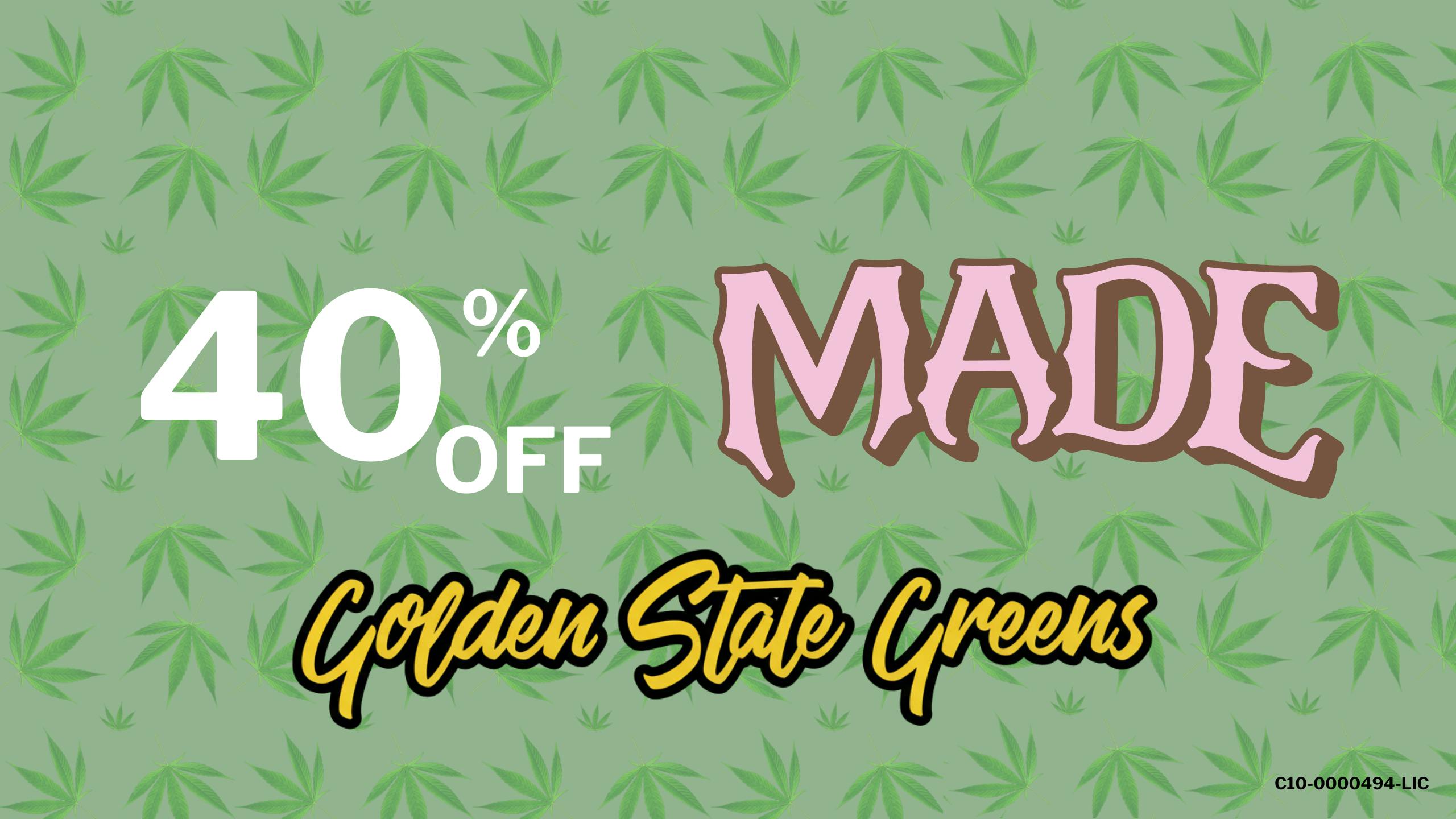 Golden State Greens Point Loma MADE - 40% OFF!