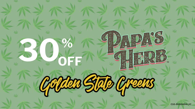 Golden State Greens Point Loma PAPA'S HERB - 30% OFF!