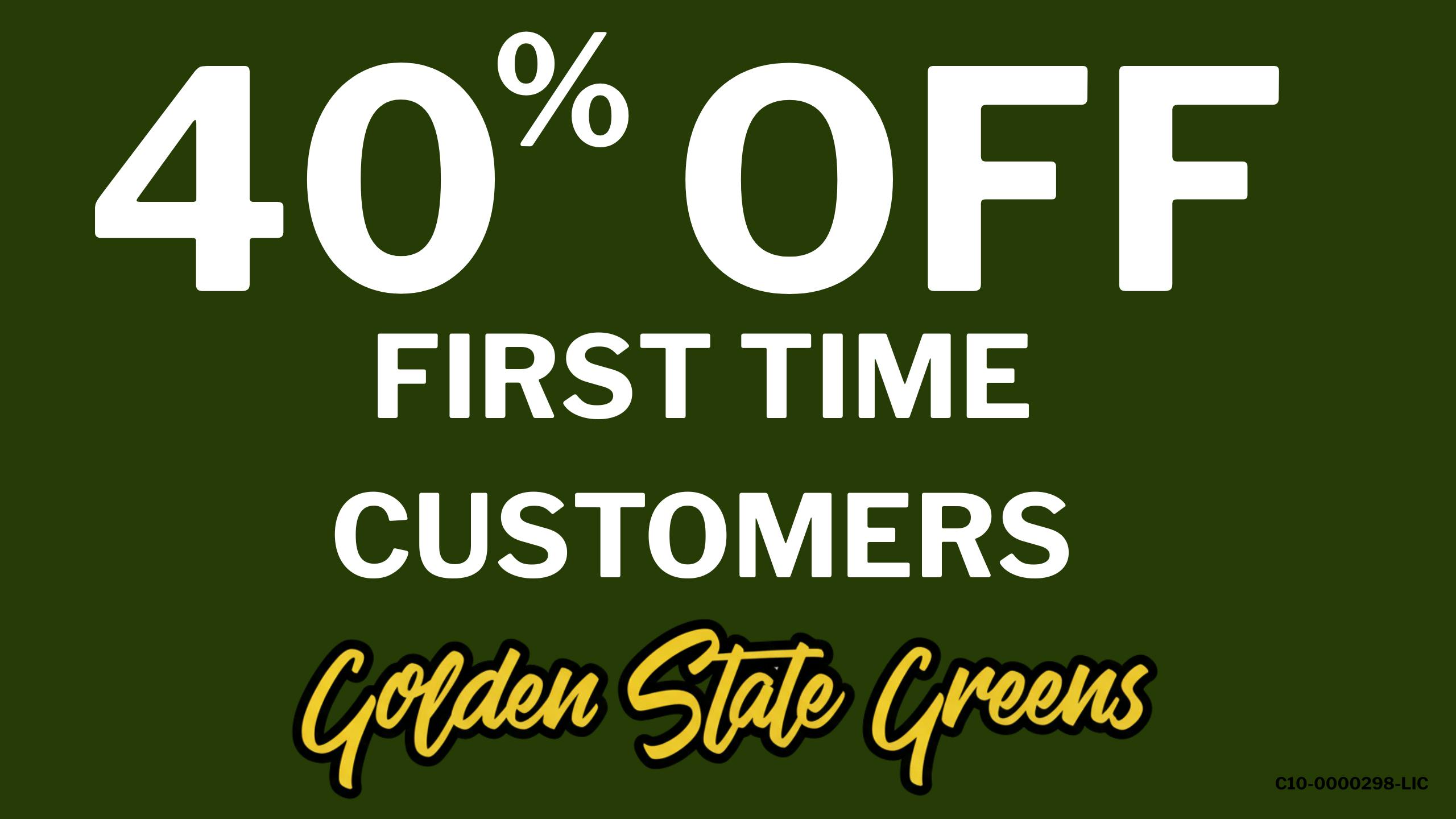 Golden State Greens Point Loma FIRST TIME CUSTOMERS - 40% OFF!