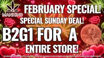 Mankind Delivery SUNDAY - BUY 2 GET 1 FOR $0.01