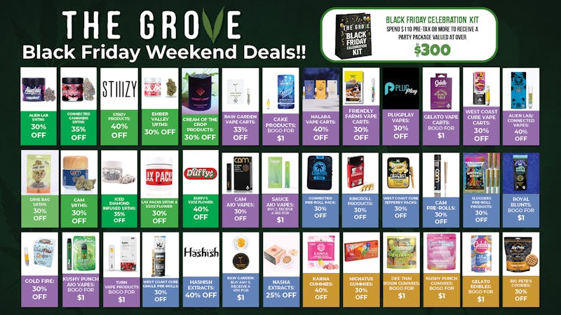 The Grove Delivery Black Friday Weekend Deals!!