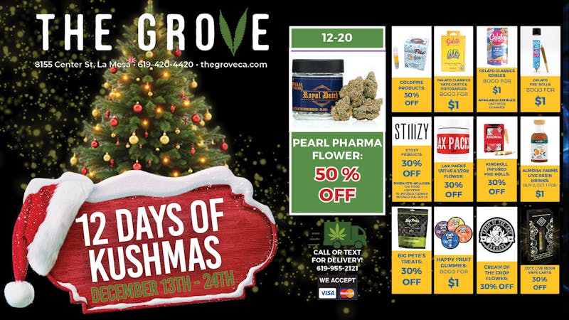 The Grove Delivery 12 DAYS OF KUSHMAS: PEARL PHARMA FLOWER - 50% OFF