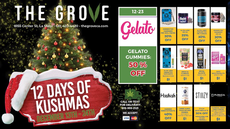 The Grove Delivery 12 DAYS OF KUSHMAS: Gelato Gummies - 50% OFF