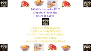 FOG Products FOG's Select $65/Oz's & Other Sales! (see pic)
