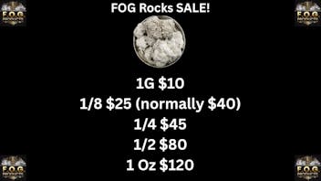 FOG Products HUGE FOG Rocks Sale! Save $15 On 1/8th's
