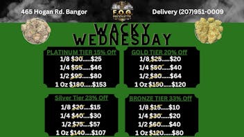 FOG Products FOG's Wacky Wednesday's Saves You 15-33% Off Bud!