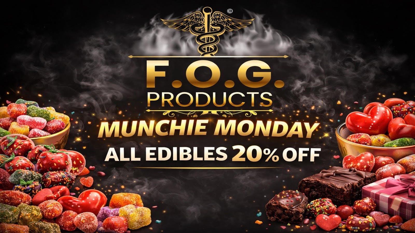 FOG Products FOG Products Munchie Monday! ALL Edibles 20% Off!