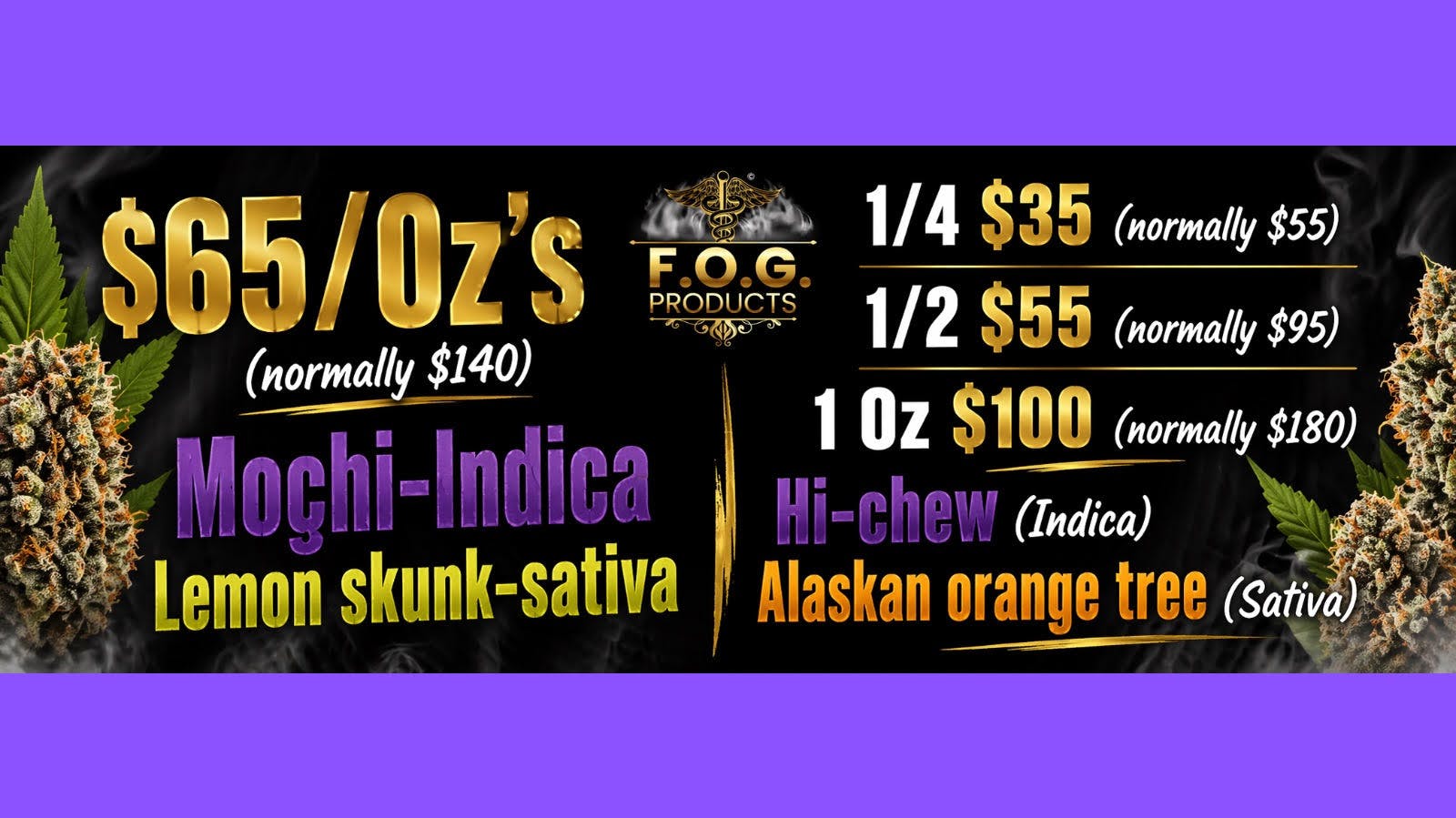 FOG Products FOG's Weekend Of Sales!