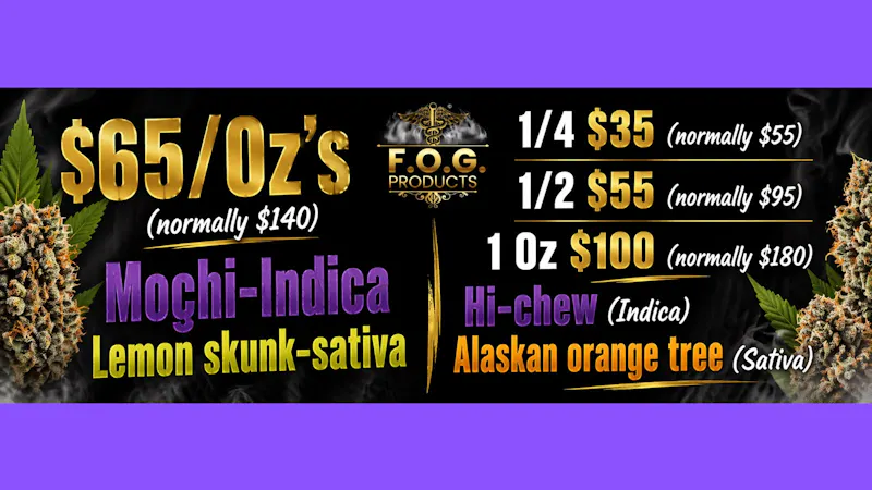 FOG Products FOG's Weekend Of Sales!