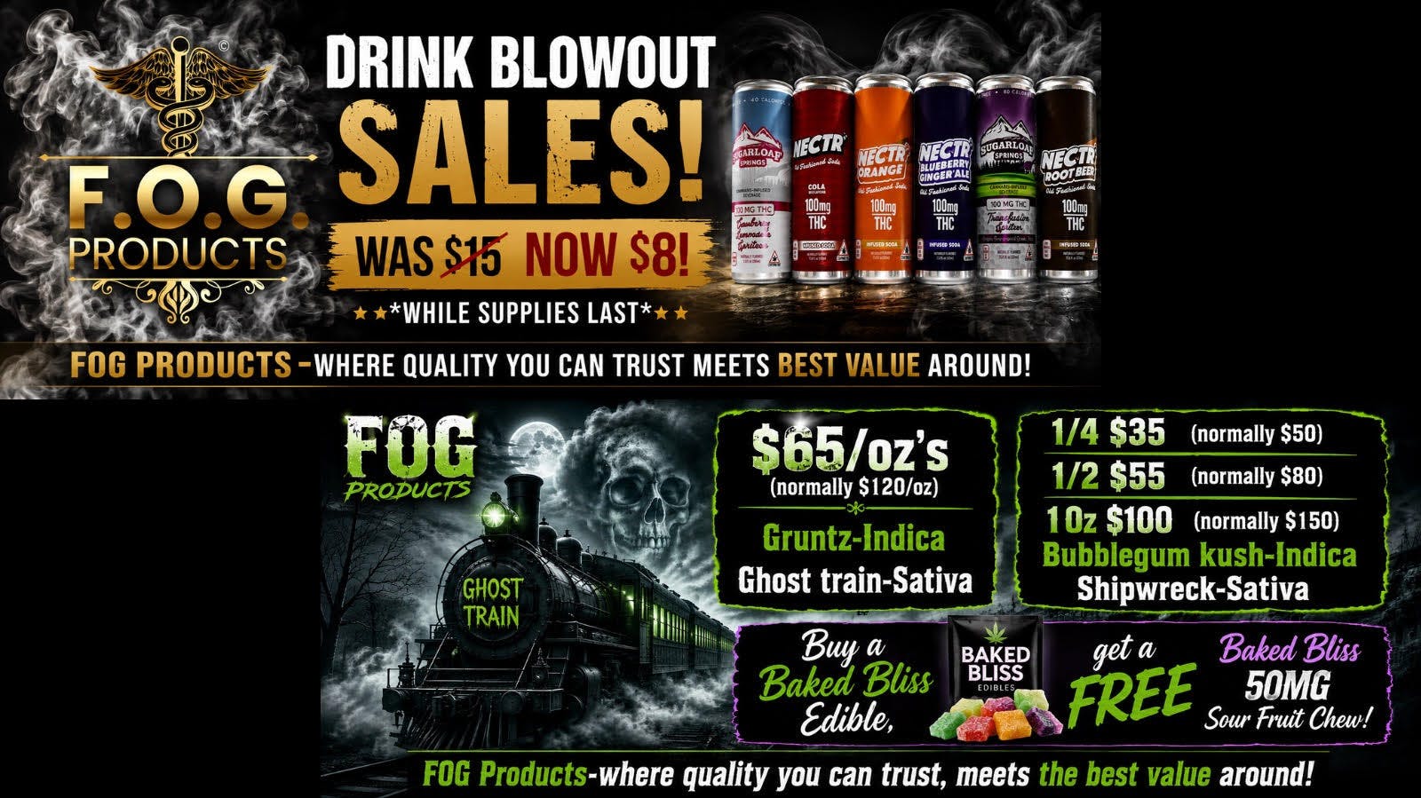 FOG Products The BEST Weekends Are FOG'S WEEKEND OF SALES!!!!!!
