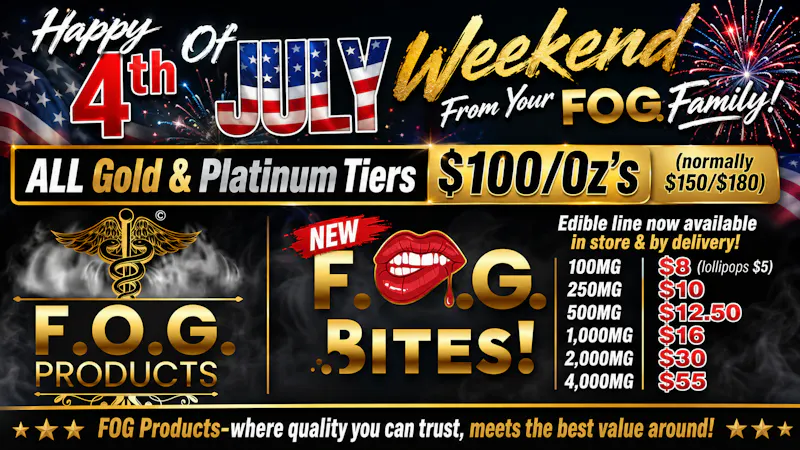 FOG Products Gold/Platinum Tier $100/Oz SALE & FOG Bites Launch