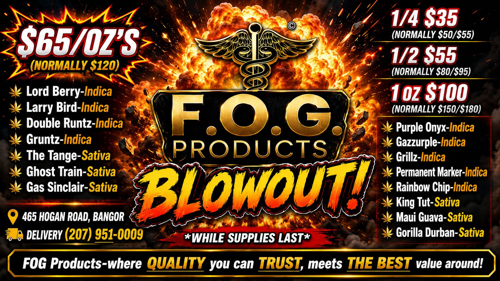 FOG Products FOG BLOWOUT Sales! FOG Bites! Edibles Now Here!!!!
