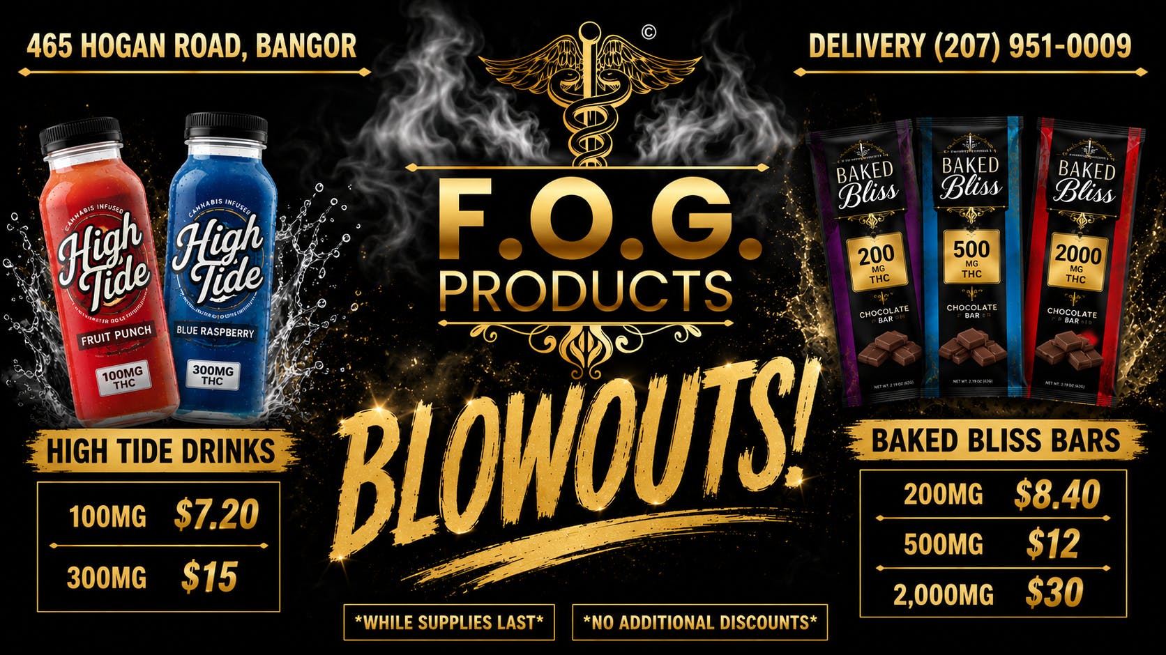 FOG Products FOG's BLOWOUT SALES!