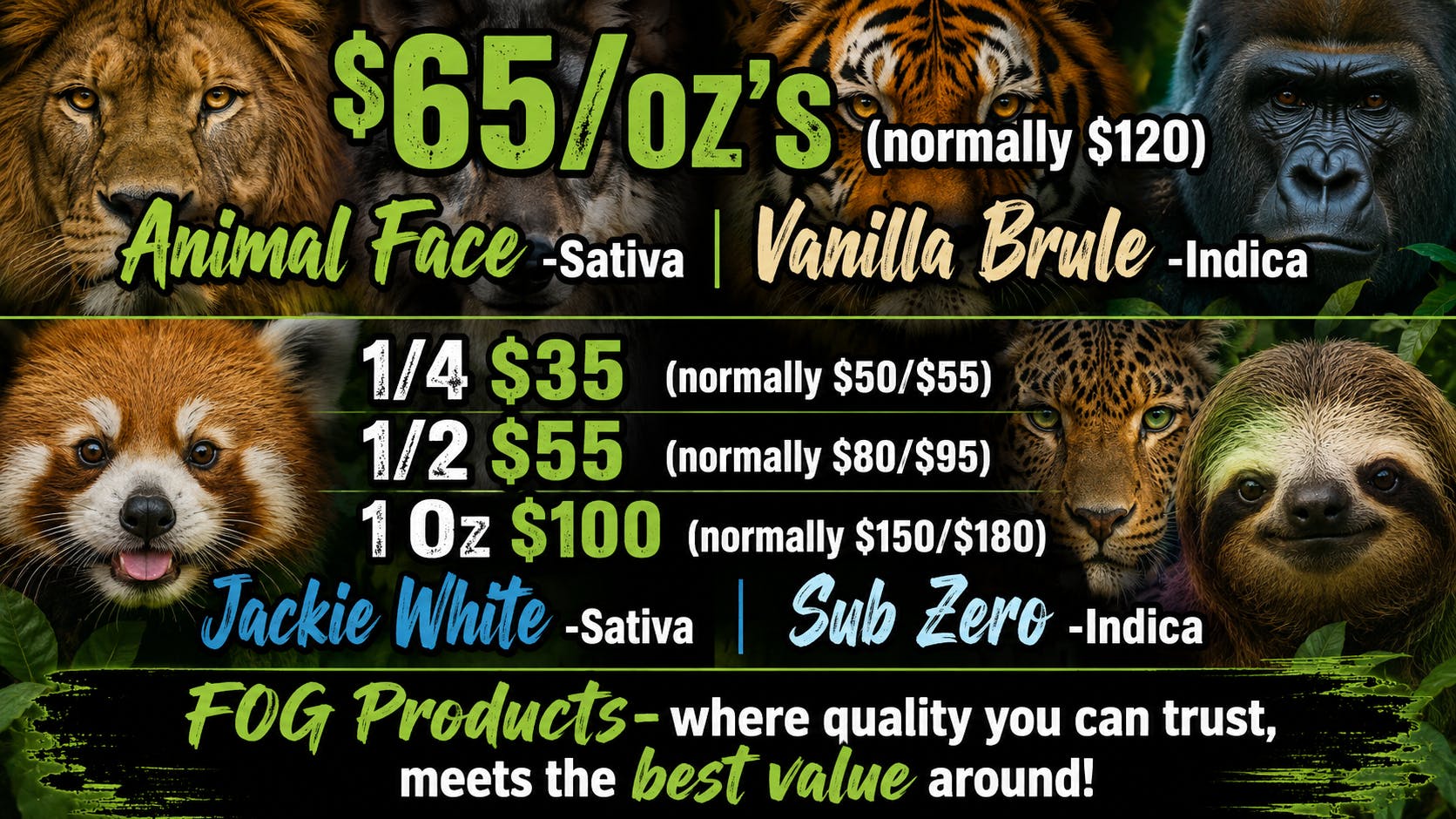 FOG Products FOG's Weekend Of Sales! Check Em' Out! :)
