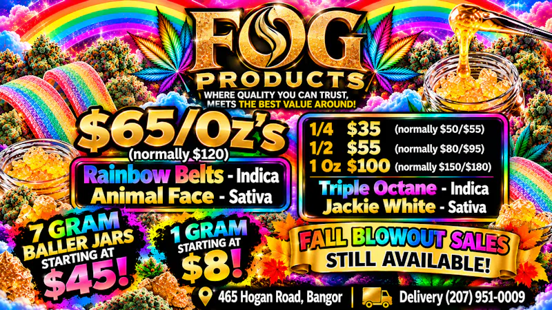 FOG Products FOG's Weekend of Sales! 7G Baller Jar Start @ $45