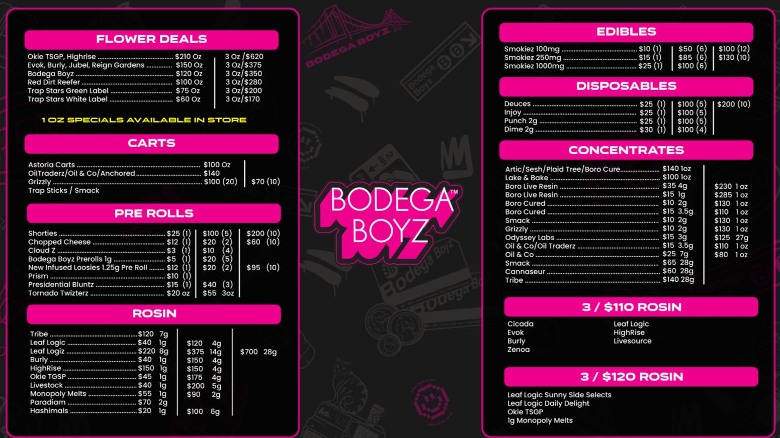 Bodega Boyz - Miami Bodega Boyz Bulk Deals