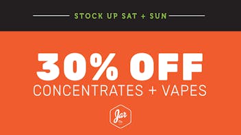 JAR Cannabis Co. Windham - Medical 30% OFF Concentrates + Vapes