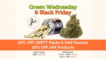 JAR Cannabis Co. - Windham (Rec) 20% OFF | Green Wednesday + Black Friday