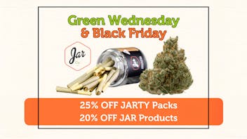 JAR Cannabis Co. Windham - Medical 20% OFF | Green Wednesday + Black Friday