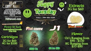 Higher Expectations Top Shelf Tuesday! 8G for $70