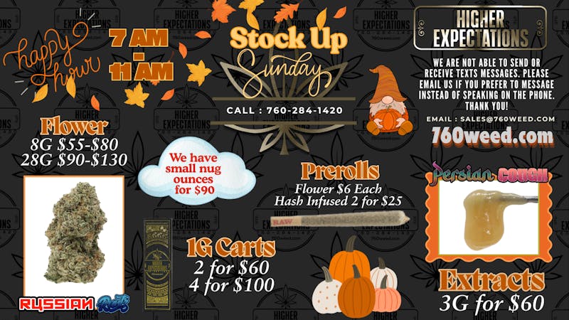 Higher Expectations Stock Up Sunday!!🎃