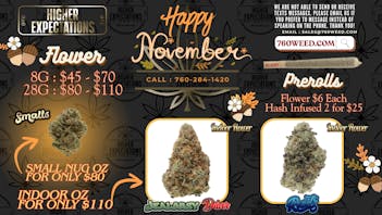 Higher Expectations Happy November! 💛 Indoor OZ $110