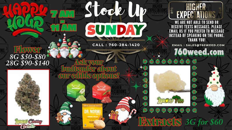 Higher Expectations Stock Up Sunday! 💚❤️