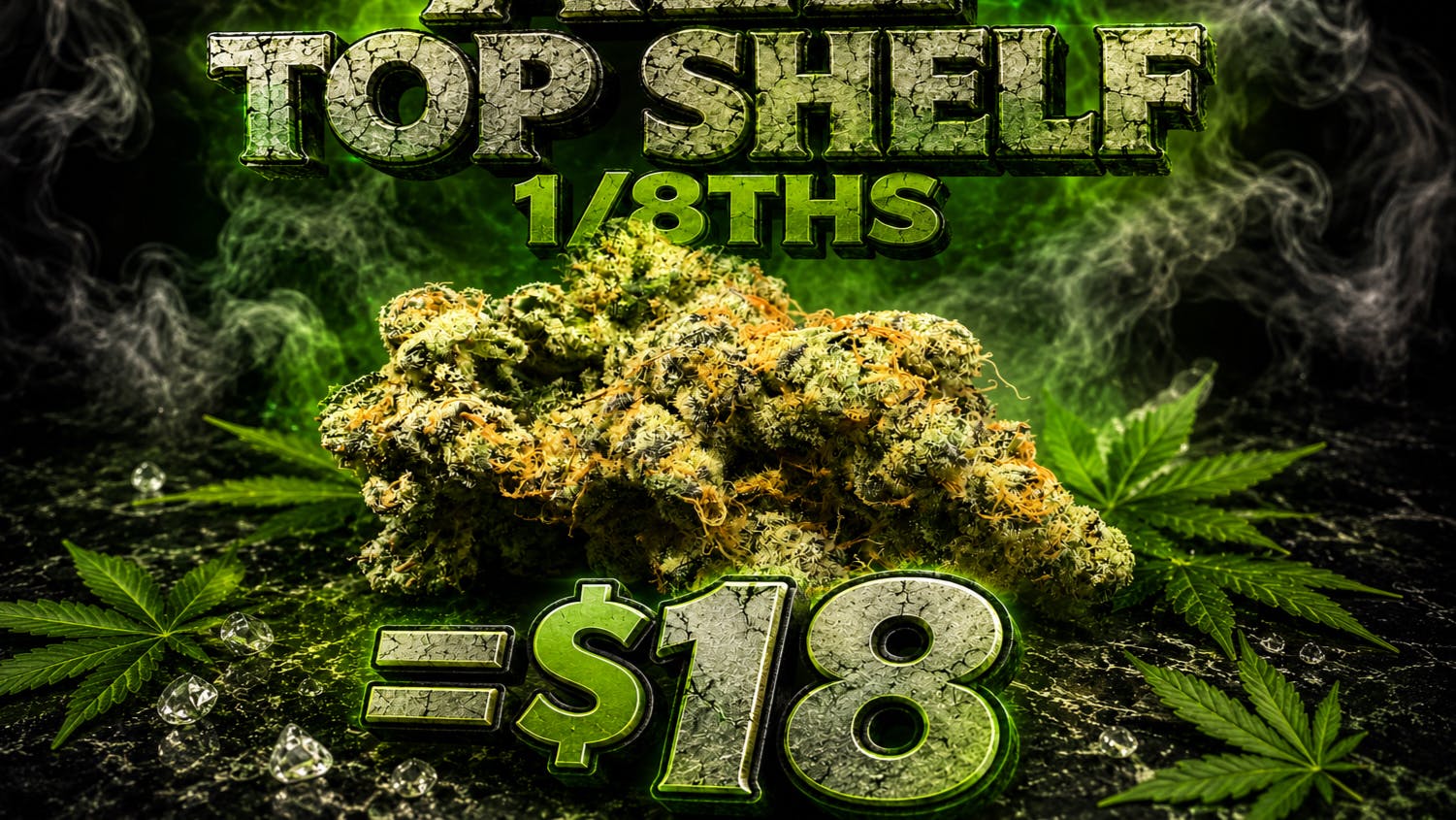 Urban Leaf Company - Drive Thru $18 - ALL TOP SHELF 1/8THS // $6 MID SHELF 1/8THS