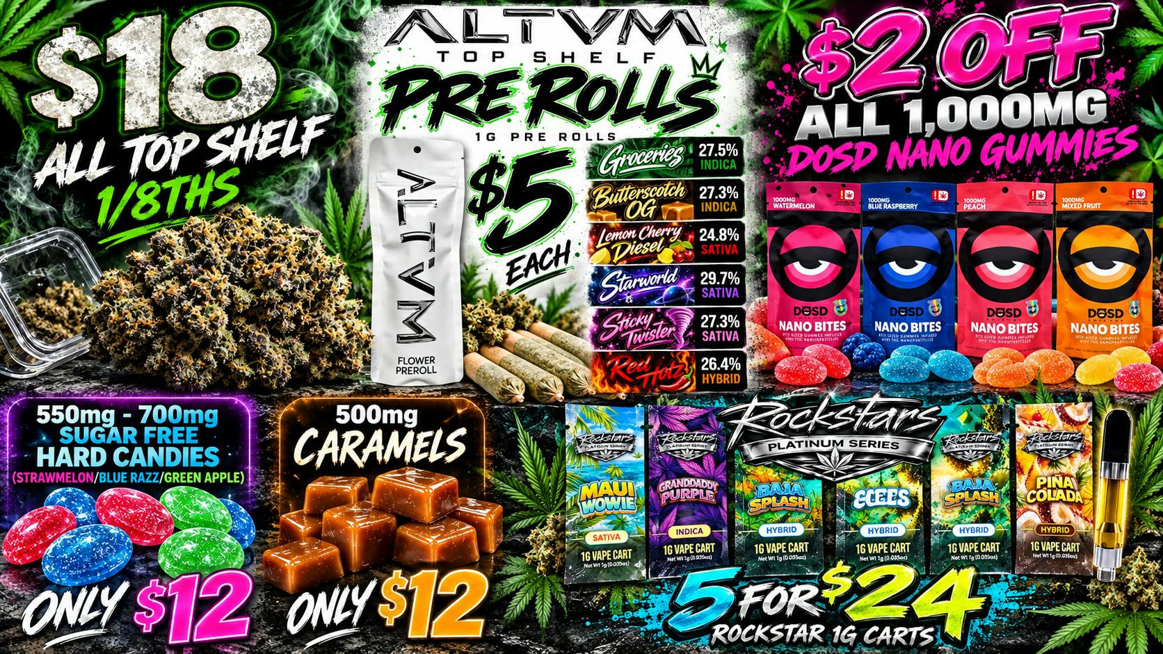 Urban Leaf Company - Drive Thru 4 FOR $24 CARTS // $18 TOP 1/8THS & MORE!