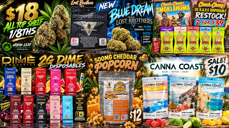 Urban Leaf Company - Drive Thru $10 1,000MG - 2 FOR $39 2G CARTS - $18 TOP 1/8THS