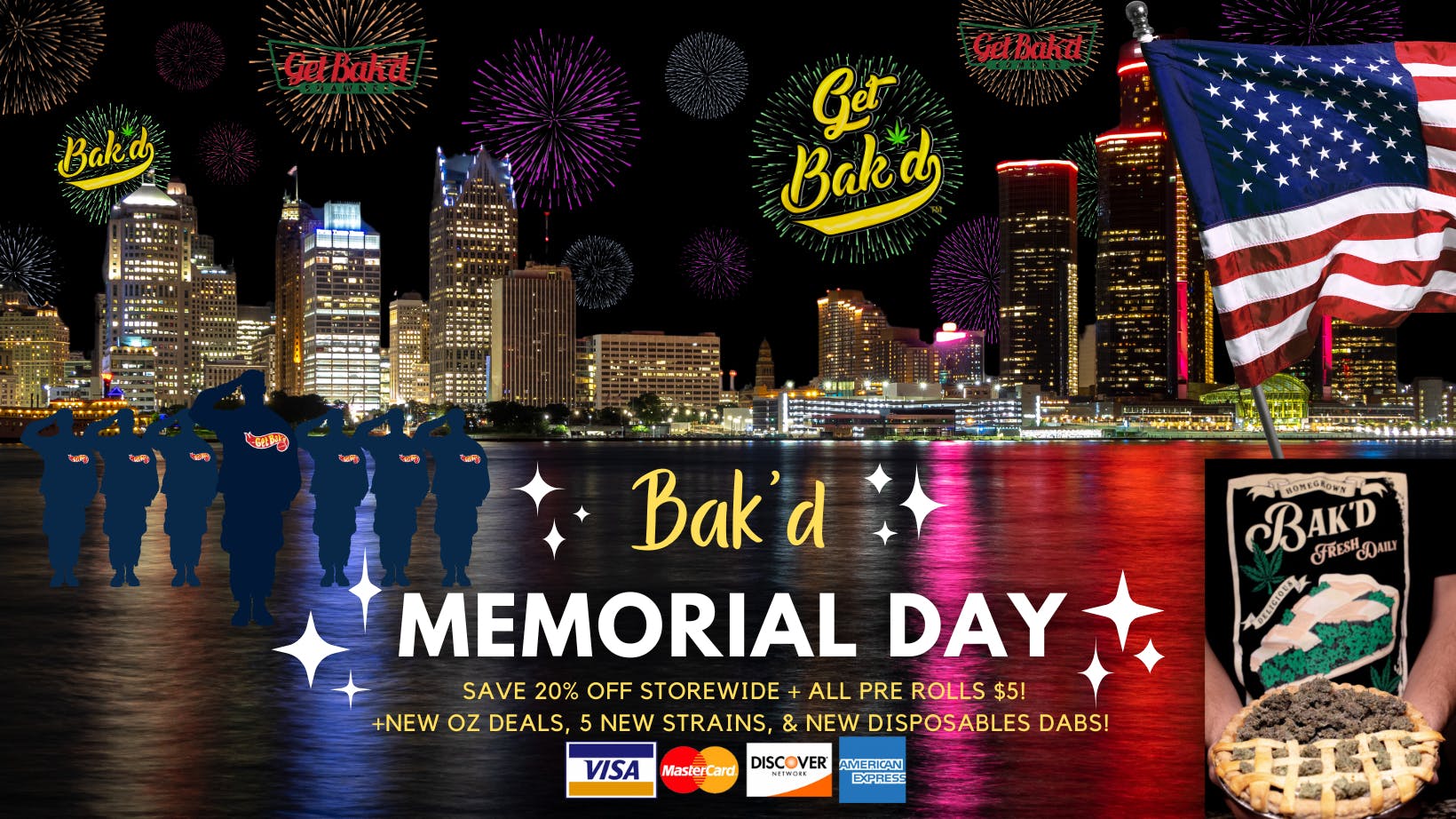 Get Bak'd Weed Dispensary Edmond Bak’d Memorial Day Weekend